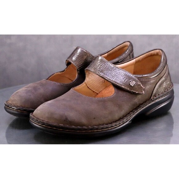 Finn Comfort Women's Stanford Mary Jane Clogs- Azur Paloma main image 1